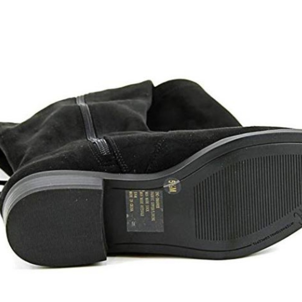 *CLEARANCE*  I.N.C. Immanie Black Boot Suede *DISPLAY* - Picture 4 of 5